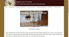 Desktop Screenshot of modelyachtfittings.com