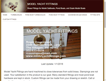 Tablet Screenshot of modelyachtfittings.com